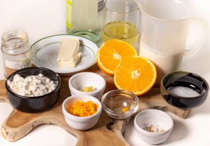 Zutaten für die Sauce Orangenhollandaise