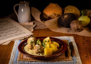 A wonderful meal in winter or early spring