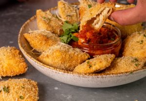 Ich liebe, liebe, liebe gute Toasted Ravioli!