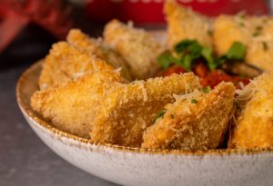 Ravioli - Knusprig paniert und frittiert