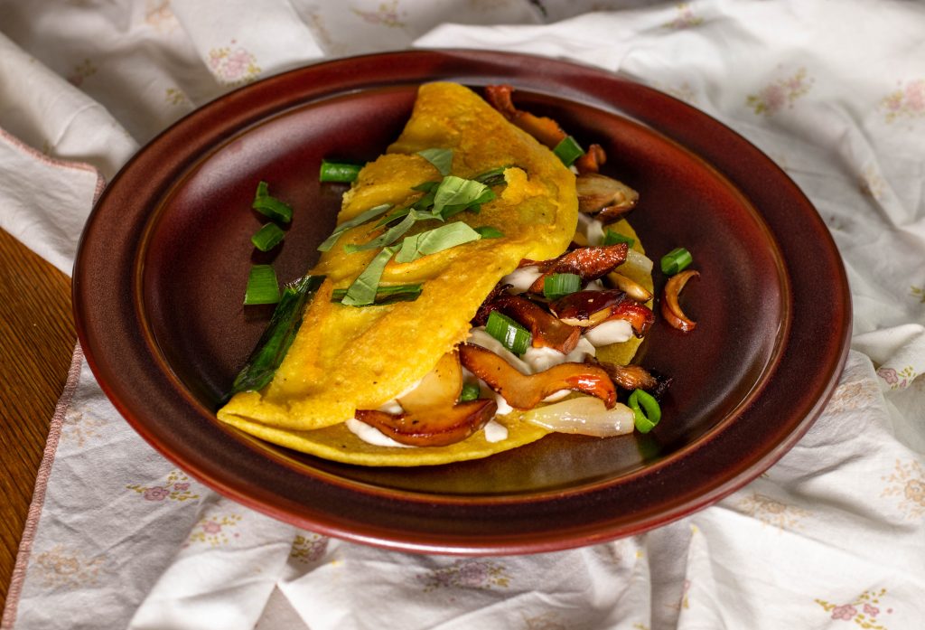 Omelettes mit Wildpilzen: ein einfaches, schnelles Rezept
