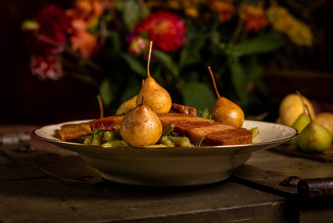 Birnen, Bohnen und Speck - norddeutscher Klassiker vegan - Dailyvegan