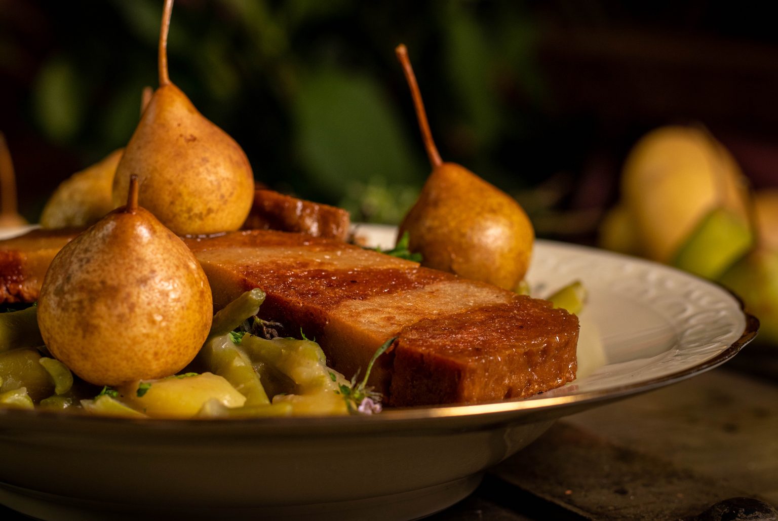 Birnen, Bohnen und Speck - norddeutscher Klassiker vegan - Dailyvegan