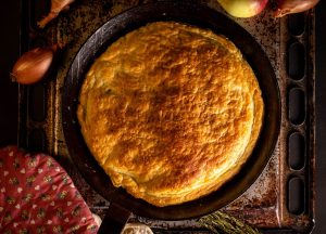 Baking upside down for airy, crispy puff pastry