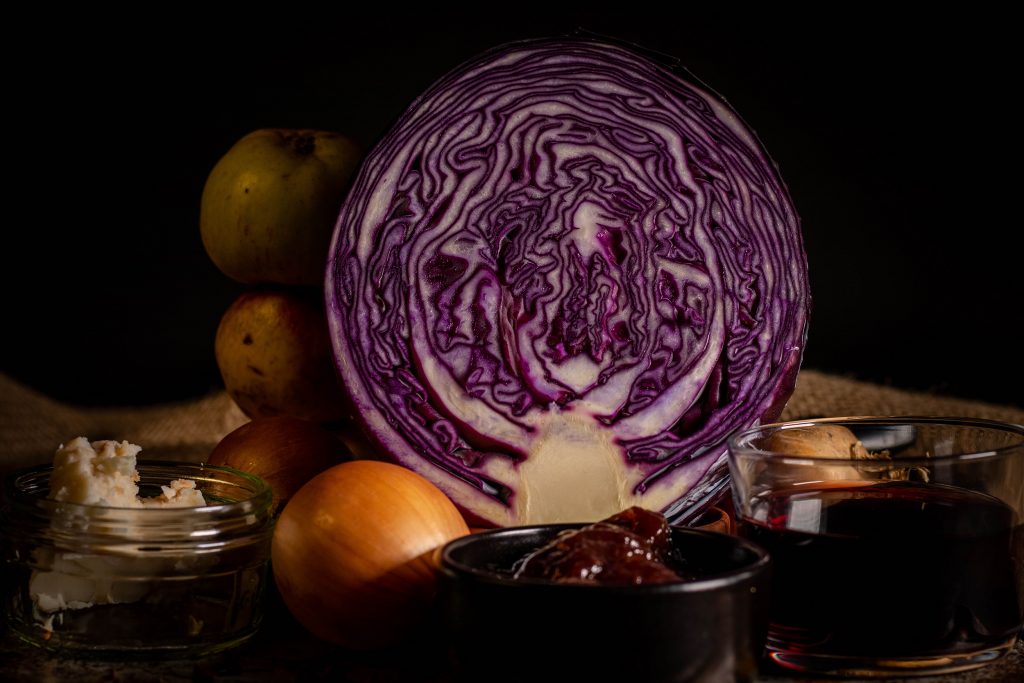 Apfelrotkohl: die  frischen, regionalen Zutaten