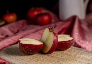 Slice both sides in thin slices. You can just snack the middle part.