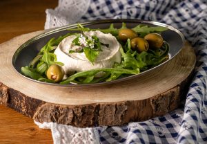 Vegan ricotta, made from cashews and silken tofu