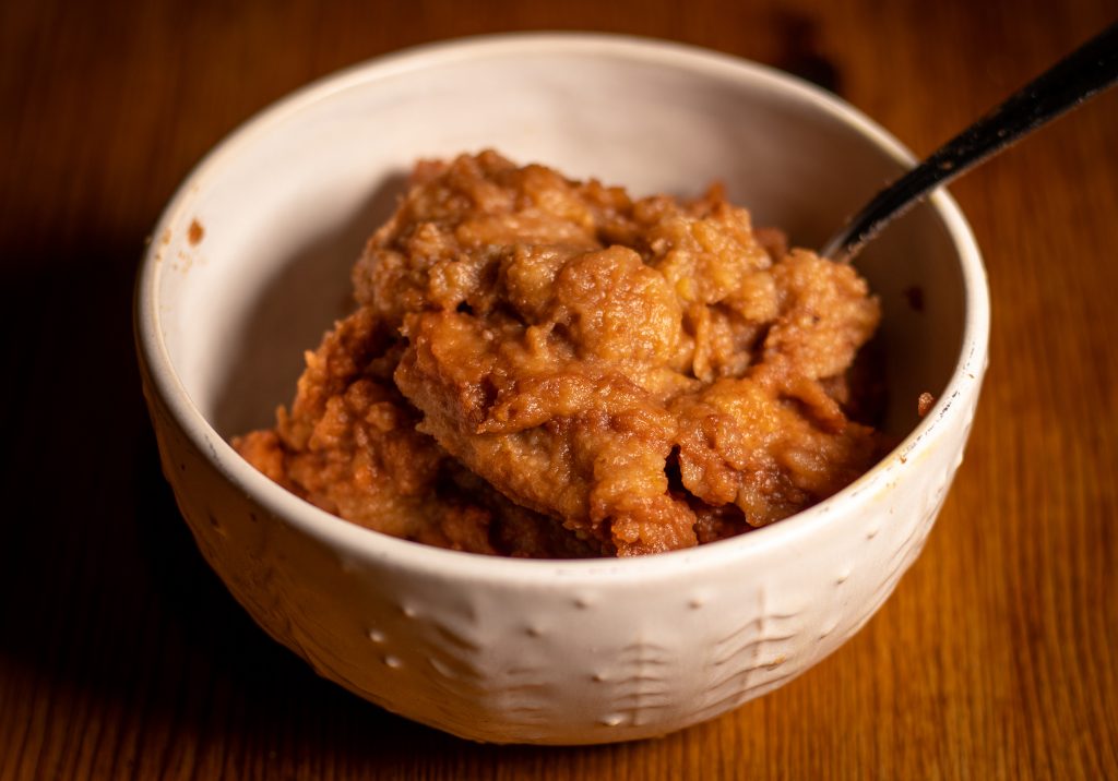 Mispelmark, nach dem Passieren der reifen Mispeln