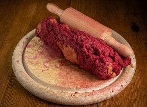 Forming the vegan rack of lamb