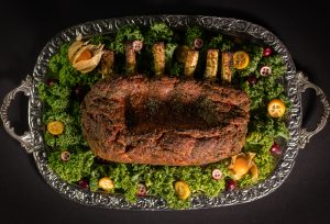 Vegan rack of lamb - fresh from the oven