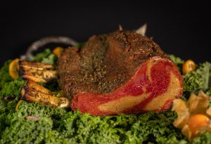 Like a real rack of lamb, but vegan