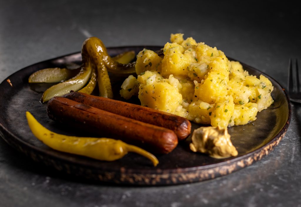 Schwäbischer Kartoffelsalat vegan, ganz zufällig von Natur aus