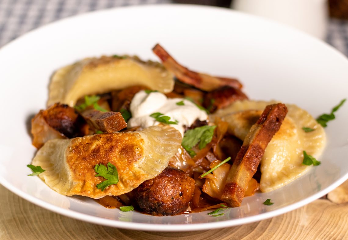 Vegane Piroggen mit 3 Füllungen