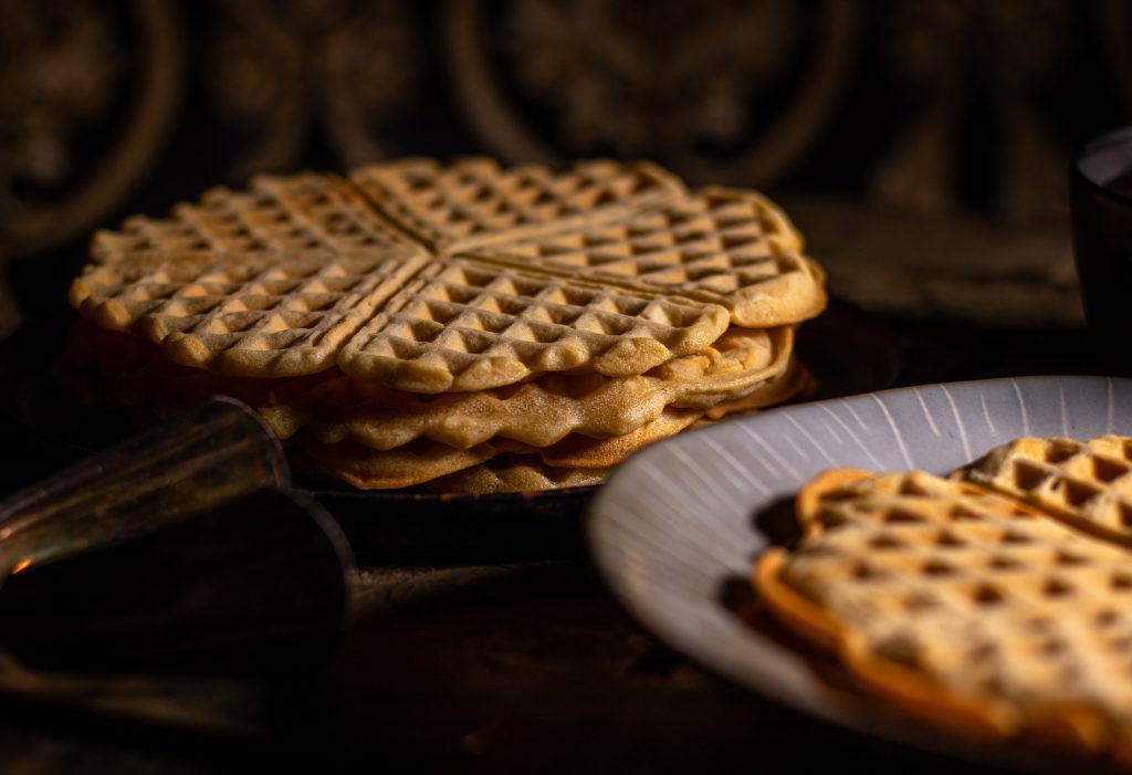 Vegane Waffeln frisch aus dem Waffeleisen