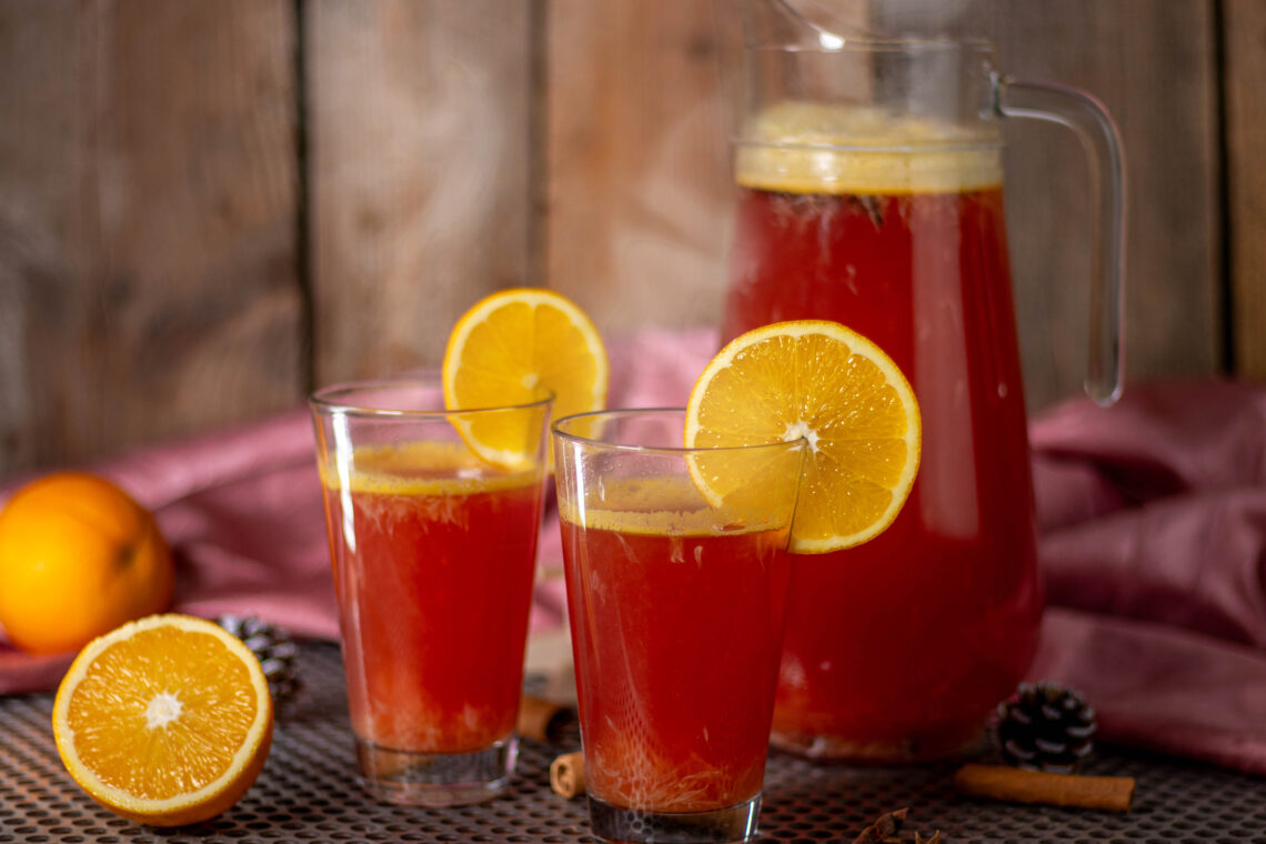Cranberry-Apfelsinen-Punsch - weihnachtlich lecker und bittersüß
