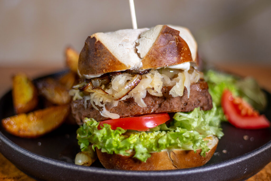 Veganer Kasselerburger