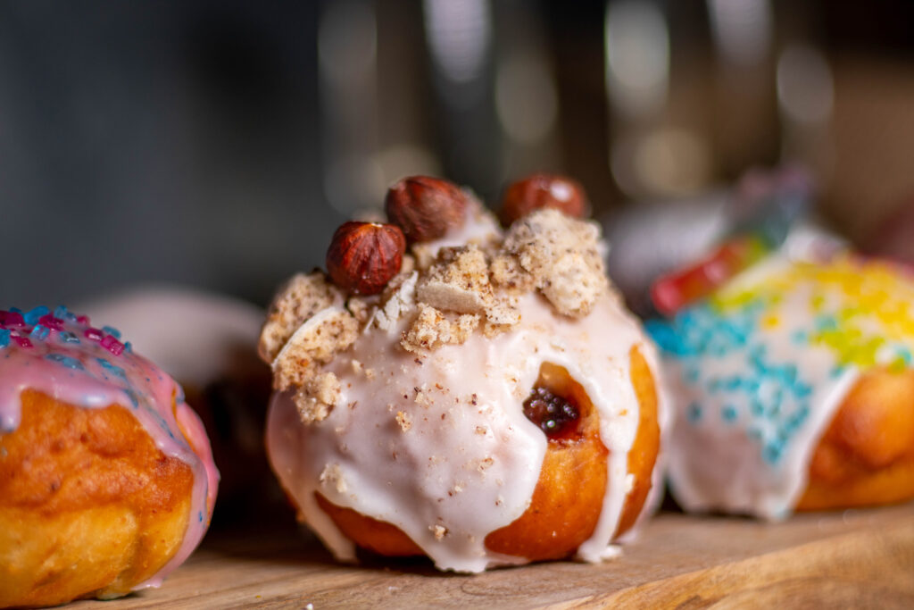 Bei uns gibt es jedes Silvester vegane Berliner Pfannkuchen