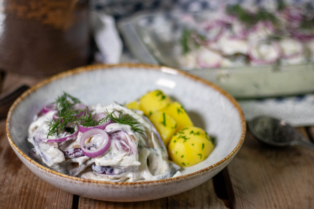 Veganer Sahnehering ist ganz einfach zubereitet.