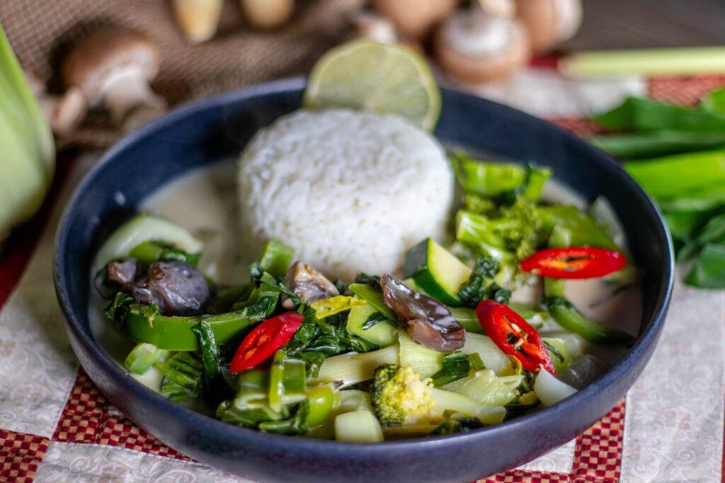 Grünes Bärlauch-Curry ist glutenfrei