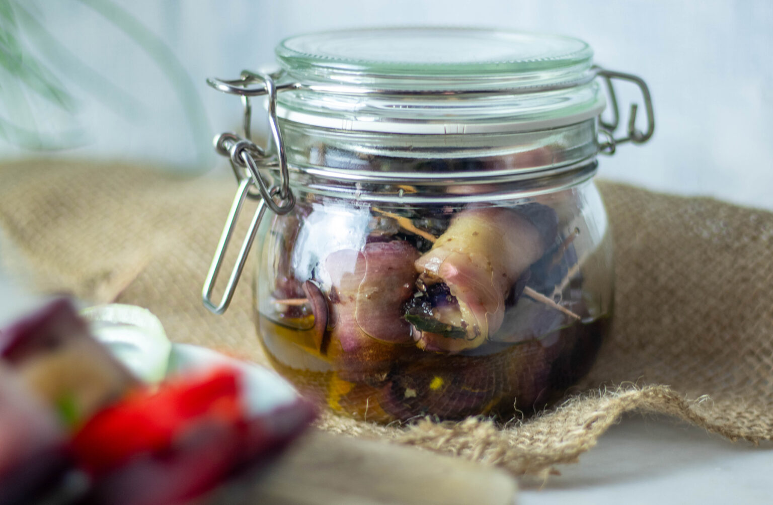 Vegane Rollmöpse einfach gemacht, schön vischig, würzig, lecker Dailyvegan