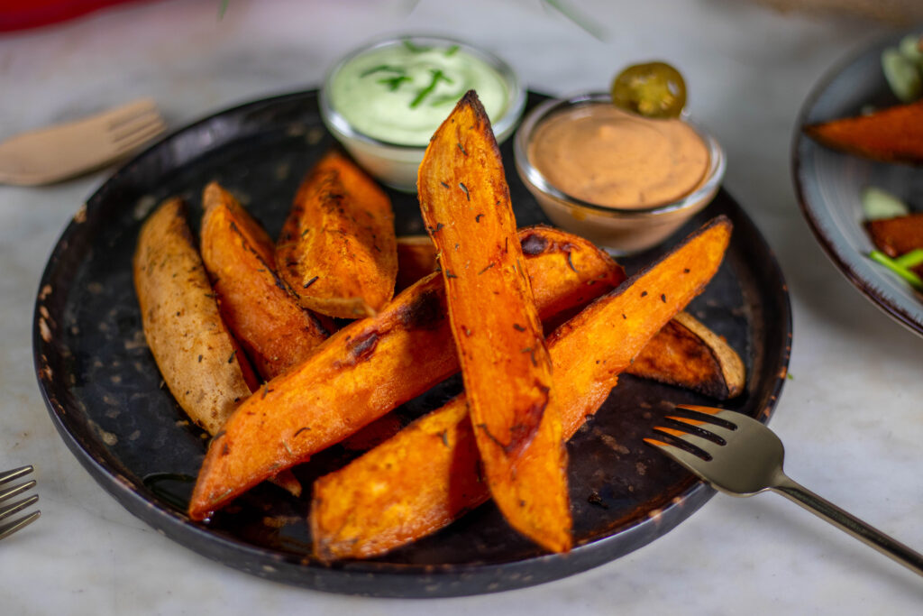 Wedges selbstgemacht mit Süßkartoffeln