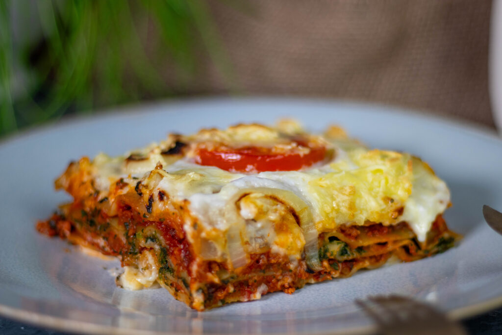 Lasagne Tricolore – die beste vegane Lasagne in drei Farben