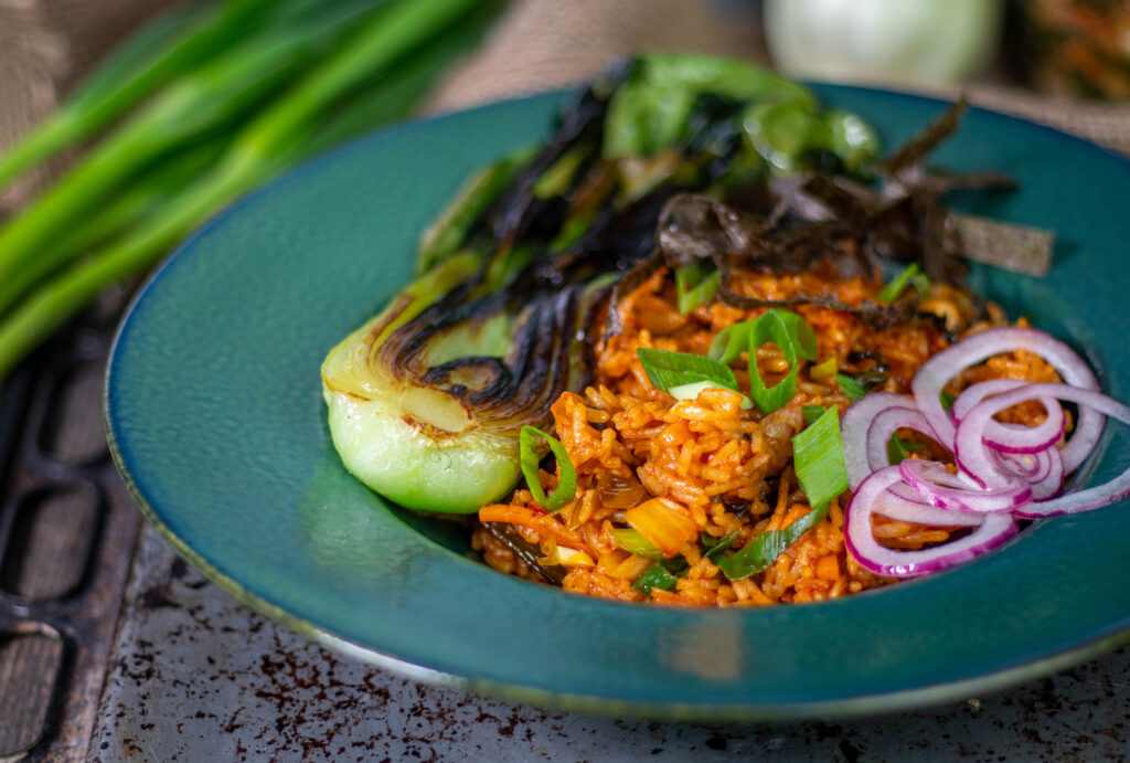 Veganes Rezept für Kimchi Fried Rice