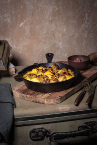 Gratinierter Rosenkohl – veganer Rosenkohl-Kartoffel-Auflauf