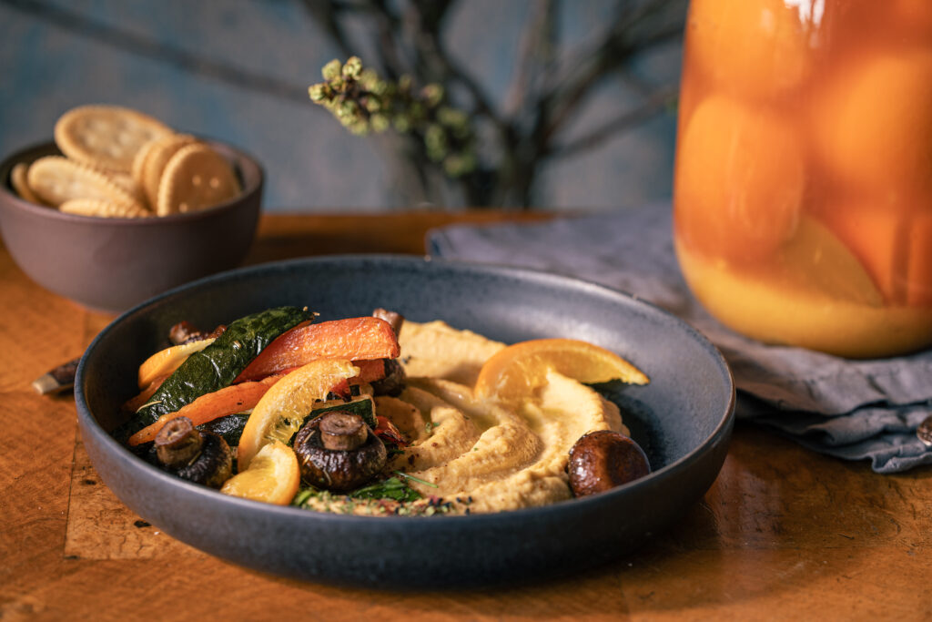 Salzorangen-Hummus - mit selbst eingelegten Salzorangen