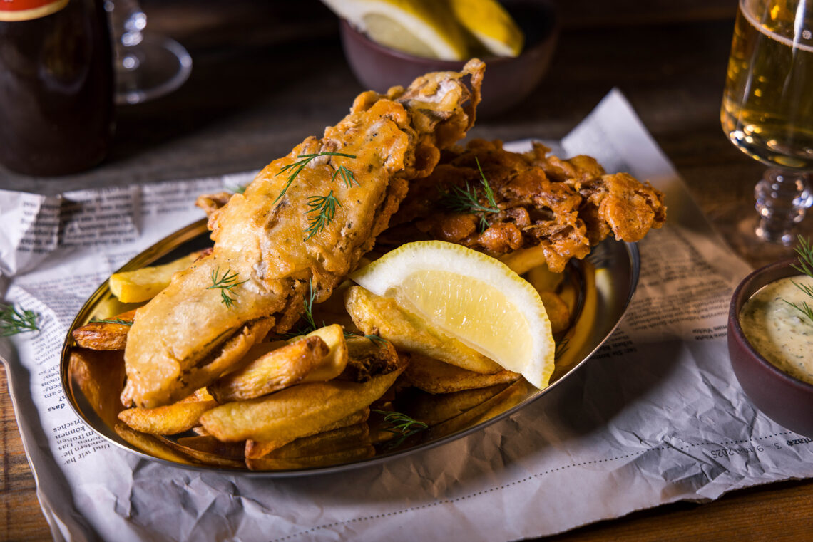 Banana blossom fried fish – vegan fried fish in a beer batter