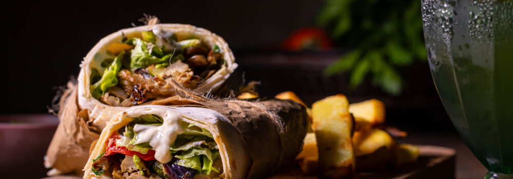 Vegane Schawarma aus Austernseitlingen mit Grillgemüse