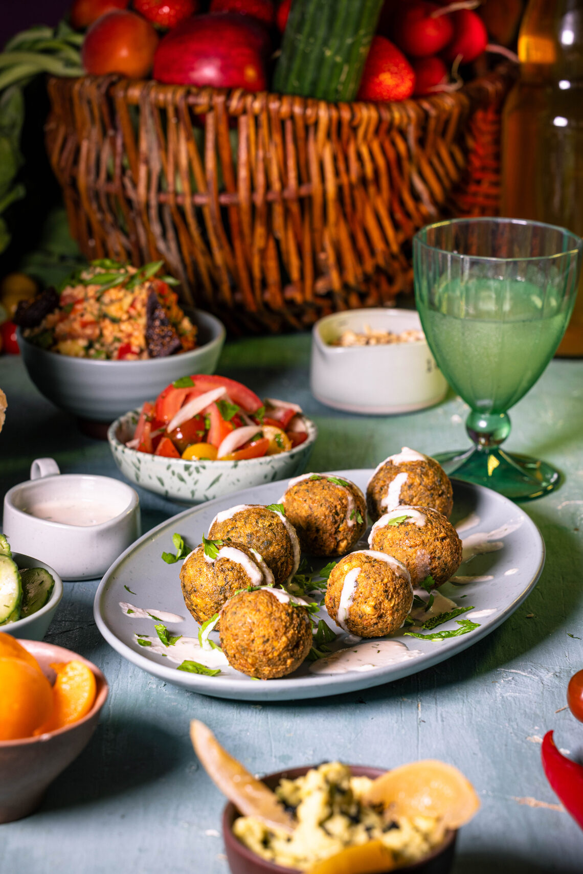 Falafel – selbstgemacht – mit den besten Falafeln und köstlichen Beilagen