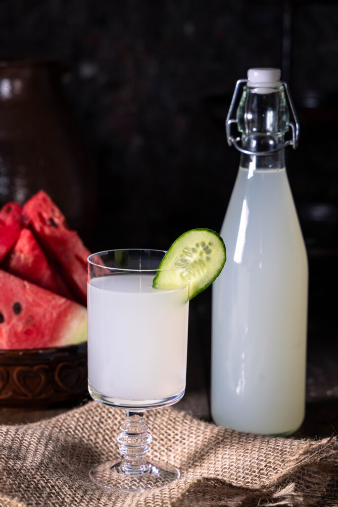 Ingwer-Bitterlemon-Kefir - selbst fermentierter Wasserkefir