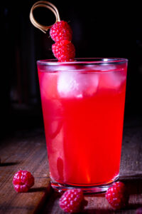 Himbeerkefir - frische Wasserkefir-Zweitfermentation