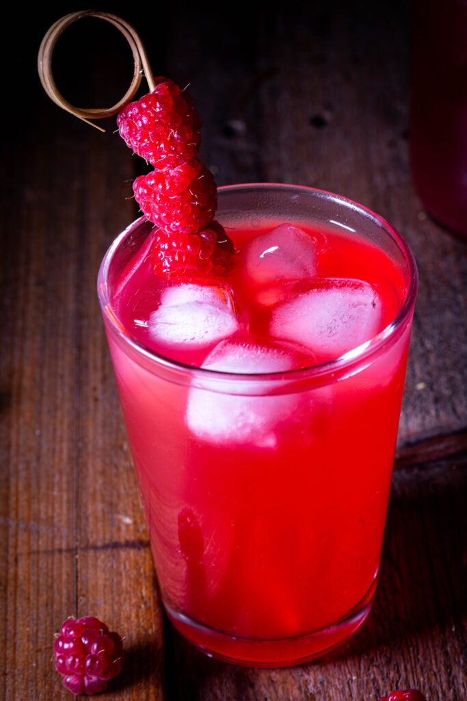 Himbeerkefir - frische Wasserkefir-Zweitfermentation