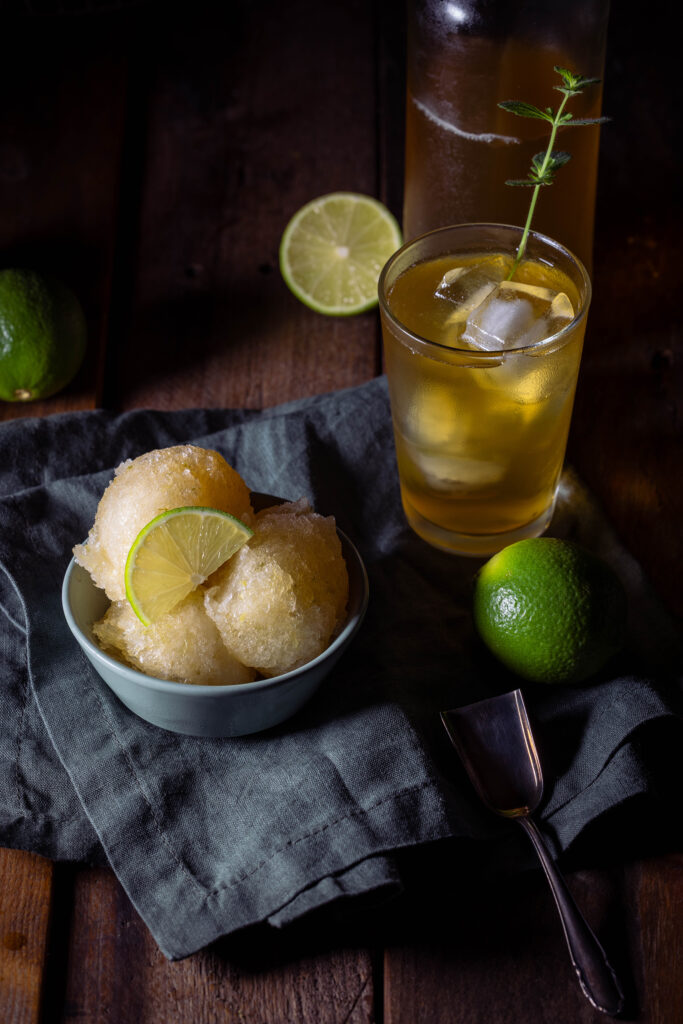 Kombucha-Limetten-Sorbet - die beste Sommererfrischung