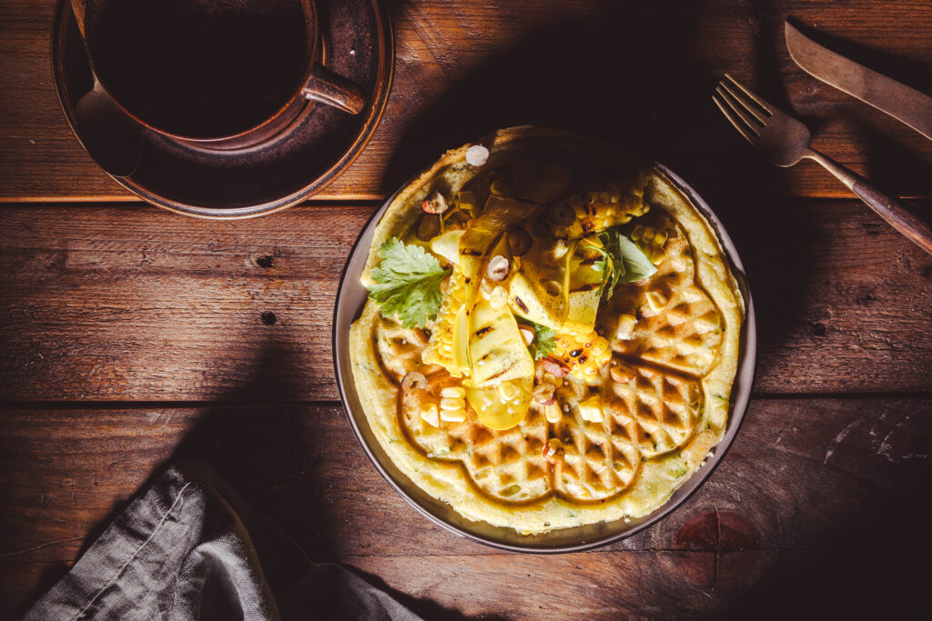 Zucchini-Mais-Waffeln - ein einfaches Spätsommer- und Herbstrezept