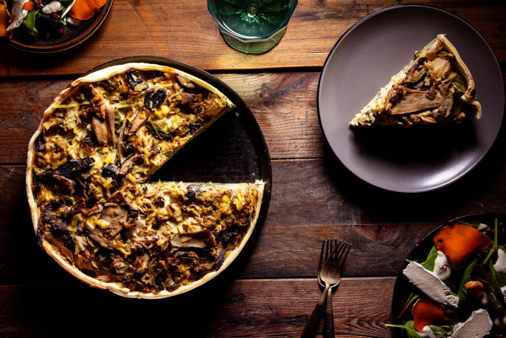 Vegane Quiche - schnittfest und saftig zugleich