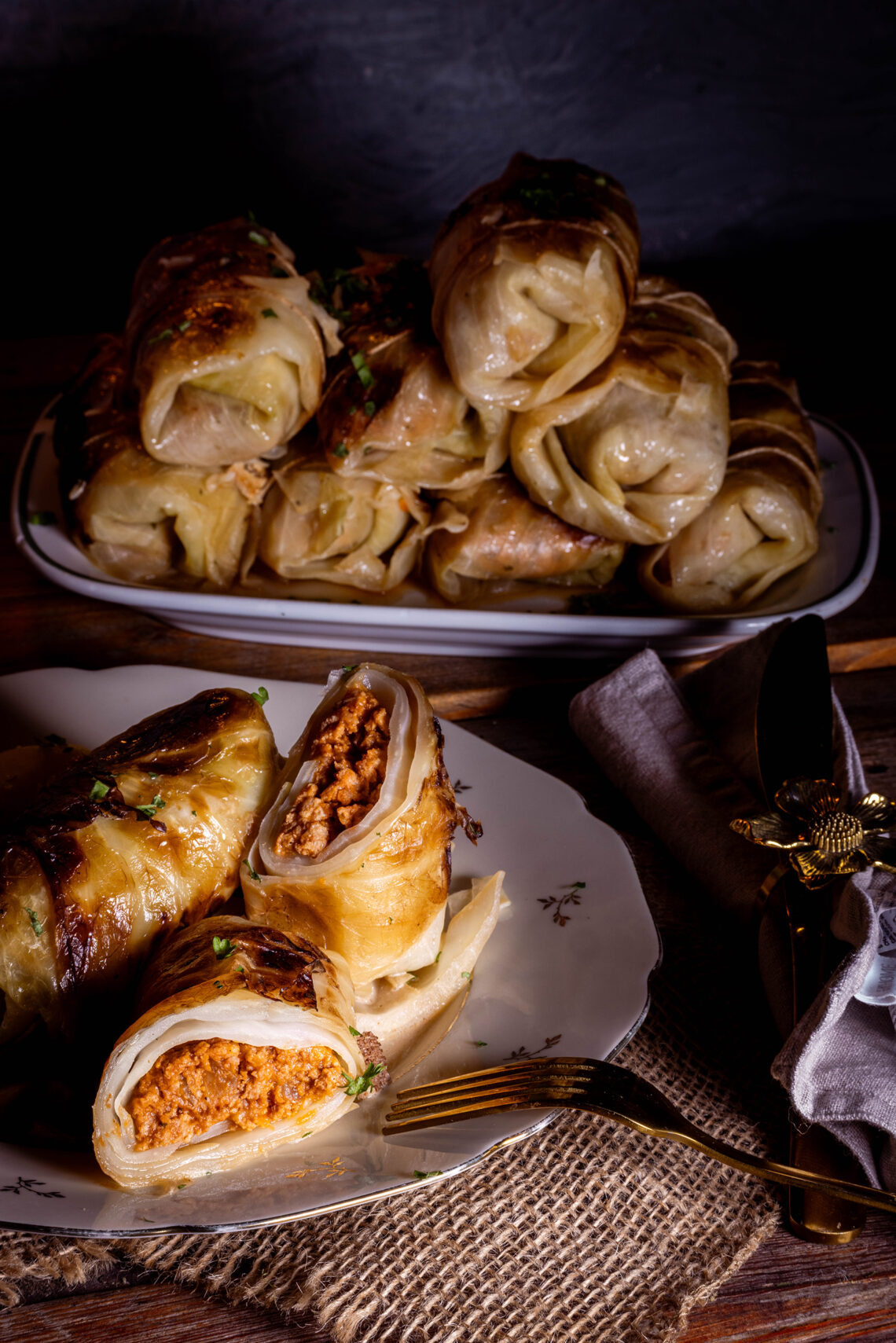 Vegane Kohlrouladen - klassisch, authentisch, in Sauce