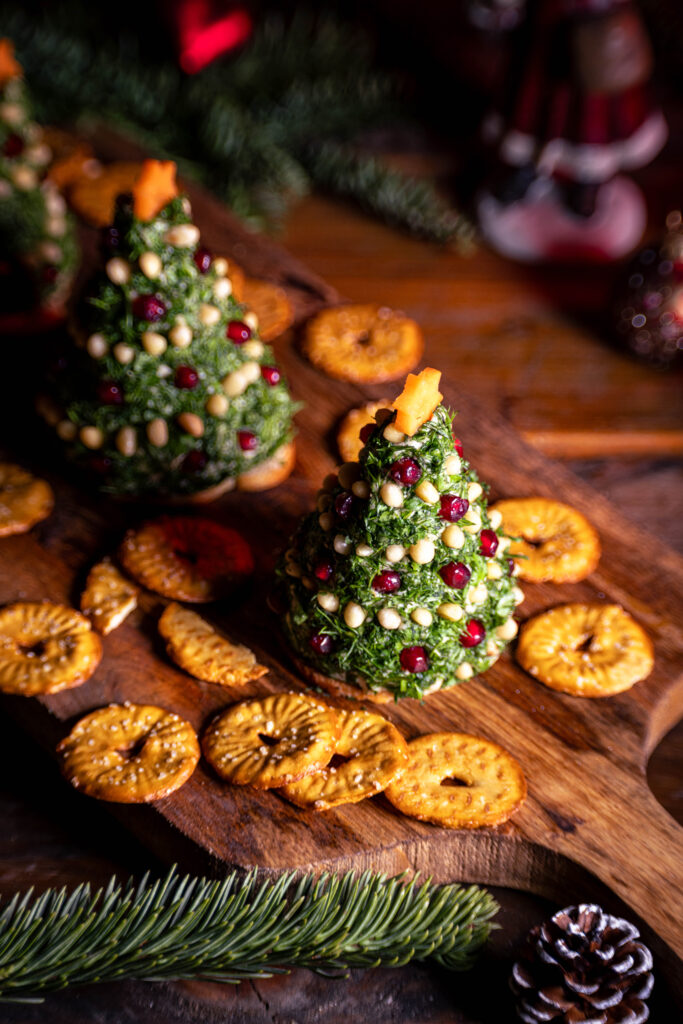 Frischkäse Tannenbäume - vegan