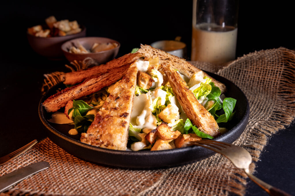 Veganer Caesar Salad