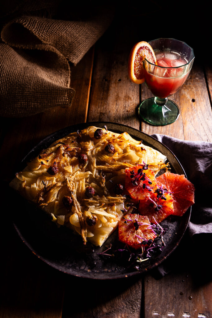 Pissaladière - französische Sardellen-Zwiebeltarte - vegan