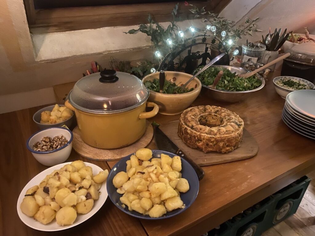 Bärlauchlaugenknödelkuchen von Daily Vegan und andere Leckereien - gekocht in der Teichwieselküche