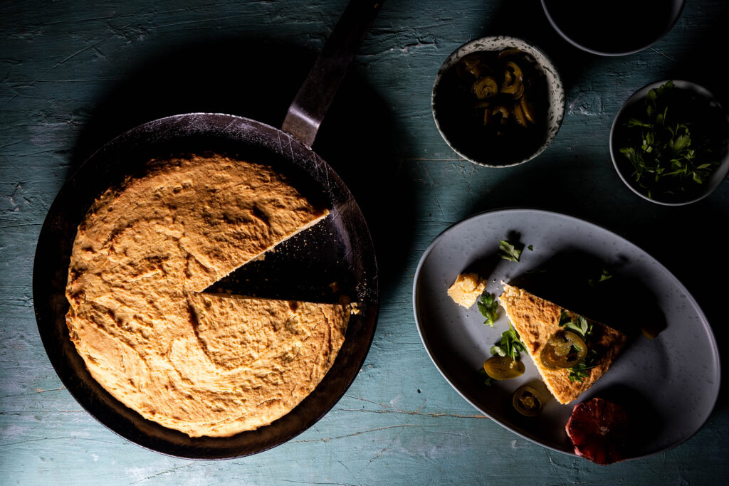 Cornbread – Maisbrot - vegan - mit Buttermilch - frisch aus dem Ofen.