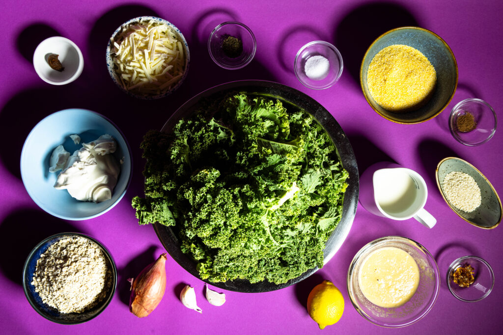 Alle Zutaten für die Grünkohl-Cupcakes.