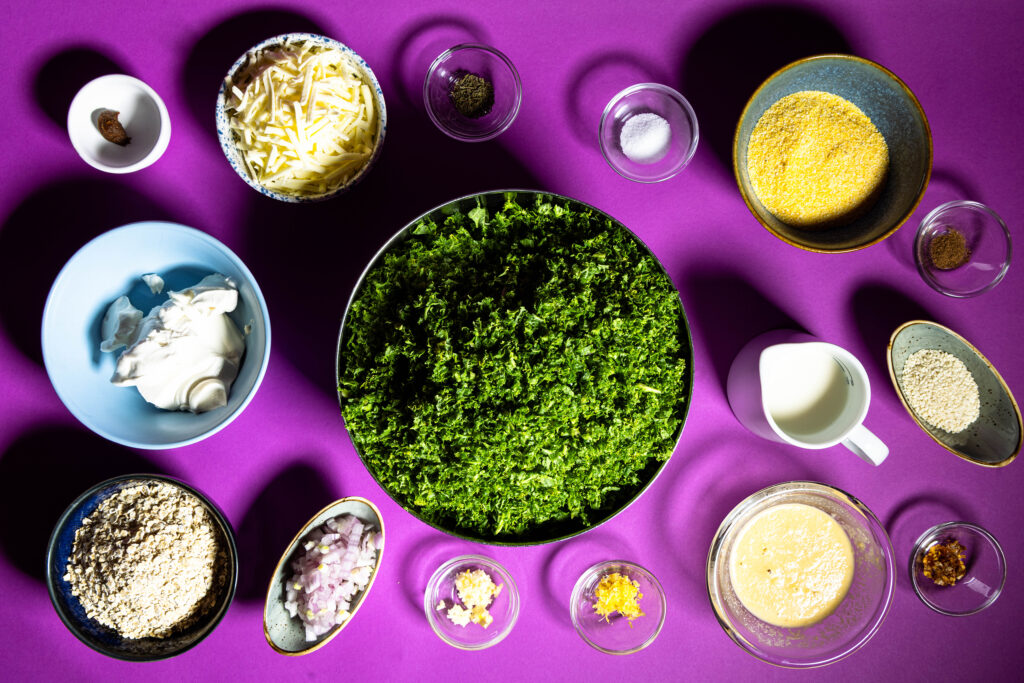 Alle Zutaten für die Grünkohl-Cupcakes.