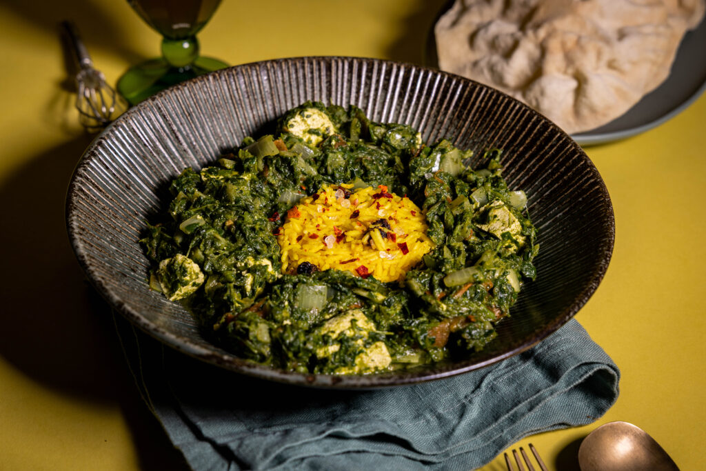 Veganes Palak Paneer – indisches Spinat-Curry