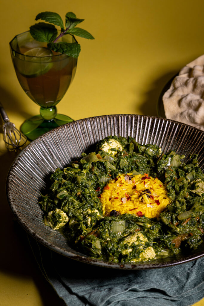 Palak Paneer – mit veganem, selbstgemachtem, indischen Paneer-Käse