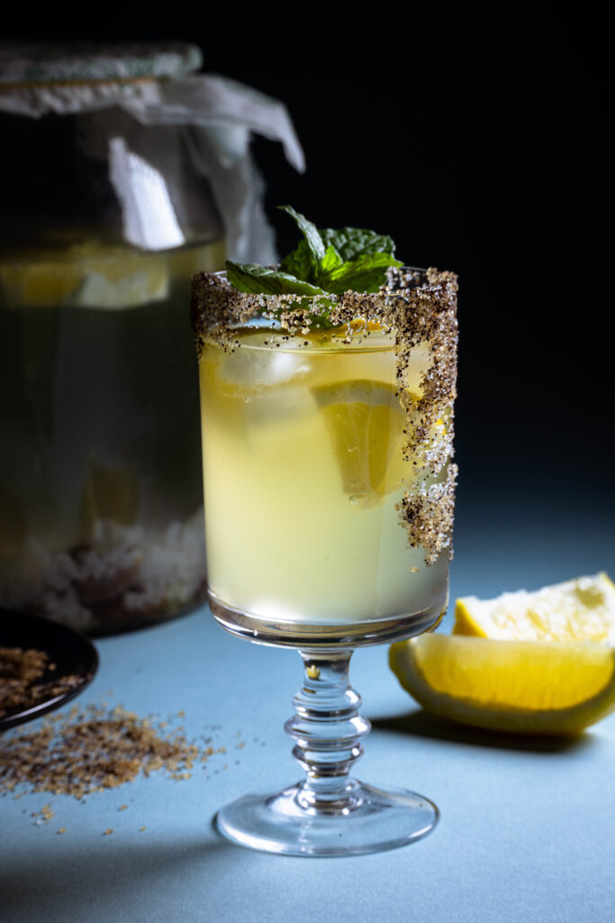 Wasserkefir im Glas.