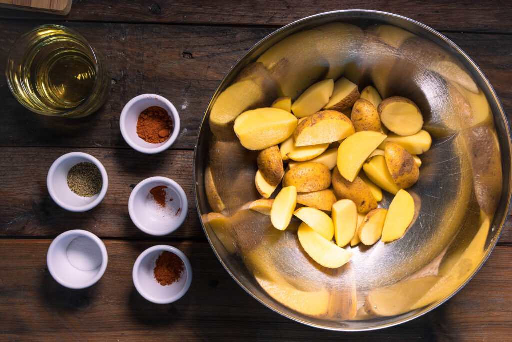 Alle Zutaten für die Wedges.